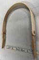 6" x 5 1/2" Round Oak Swing Handle w/brass rivets