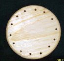 4" Drilled Base - 1/2" thick pine